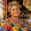 Portrait généré par IA illustrant le profil Commerçante